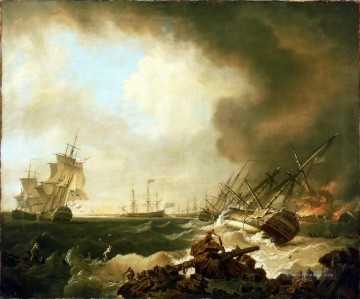 Bataille Cardinaux Seeschlachten Ölgemälde